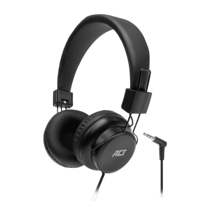 ACT AC9300 On-ear Bedrade hoofdtelefoon Zwart