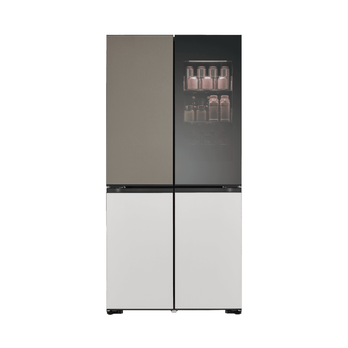 LG GMV960NNME Instaview - Amerikaanse koelkast - breedte 91.4 cm - hoogte 186.5 cm - inhoud 384 l - NoFrost — afbeelding 1