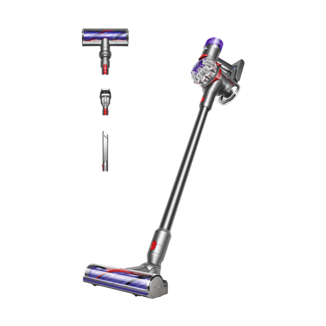 DYSON V8 Advanced Steelstofzuiger incl. kruimelzuiger Nikkel