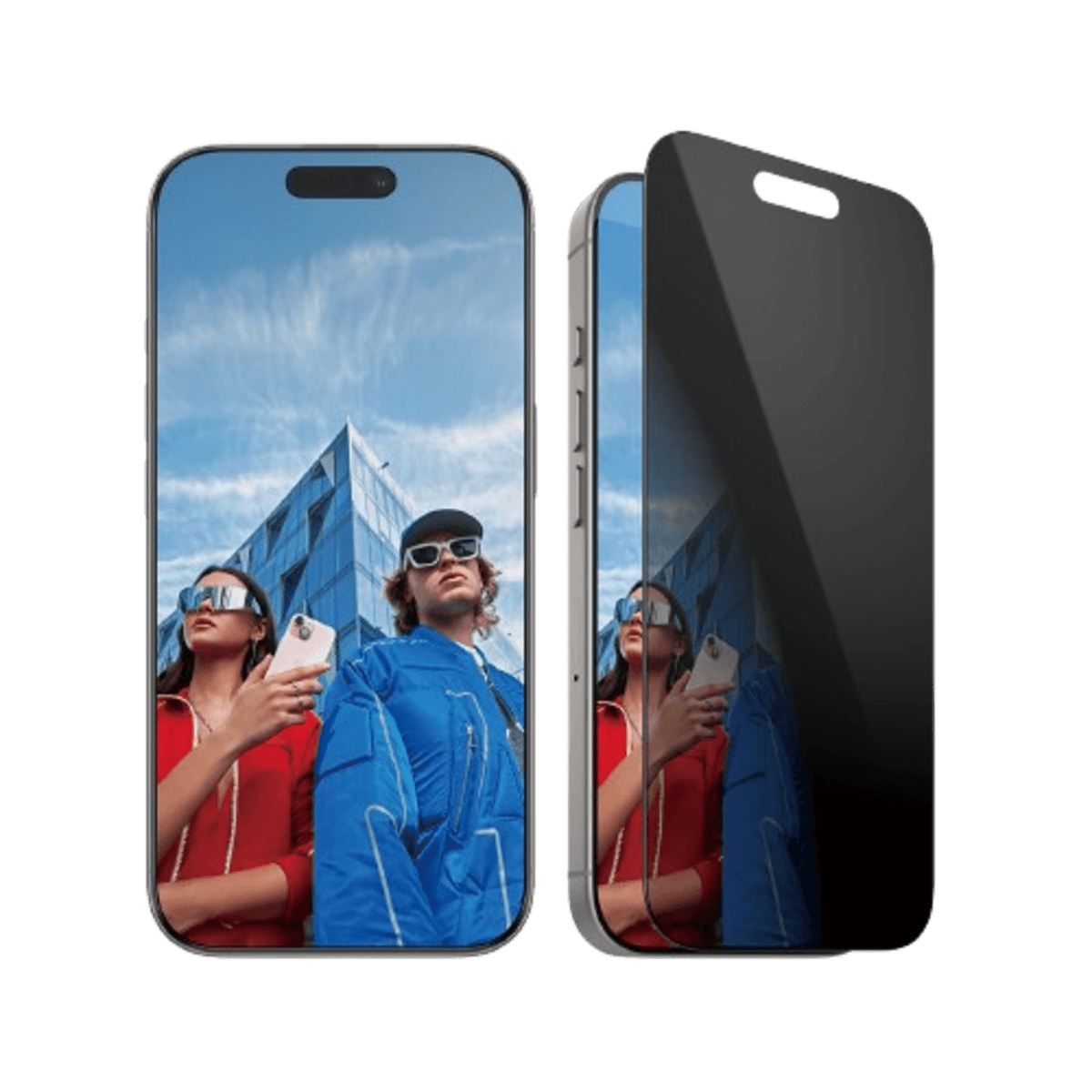 PANZERGLASS Privacy Ultra-Wide Fit Screenprotector voor APPLE iPhone 2024 6.1'' Pro Transparant — afbeelding 1