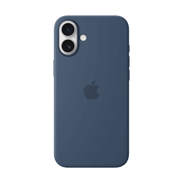 Apple Silicone Magsafe Cover Voor Apple Iphone 16 Plus Denim