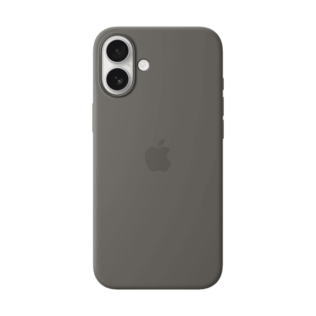 Apple Silicone Magsafe Cover Voor Apple Iphone 16 Plus Stone Gray