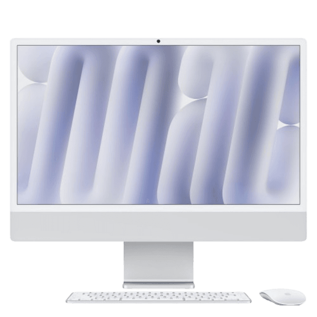 Apple Imac 24-inch Nano Display Zilver (m4) - 10-core Cpu GPu 16gb 256gb All-in-one-pc