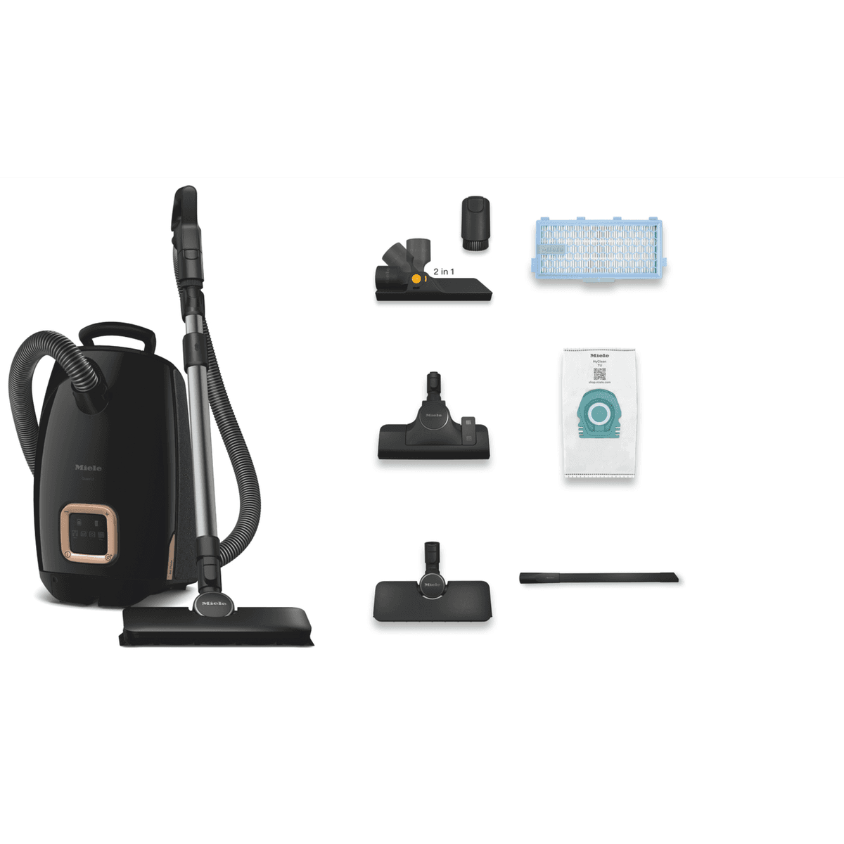 MIELE Guard L1 AllFloor Flex Stofzuiger met zak Zwart — afbeelding 1
