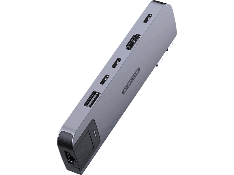 Sitecom Mp Hub 6 In 2 Gray Macbook Air Hub — afbeelding 1