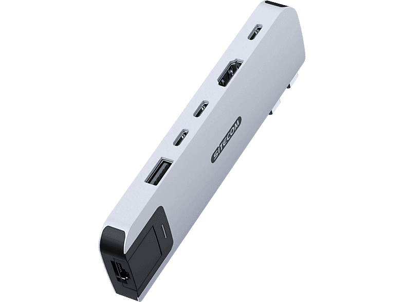 Sitecom Mp Hub 6 In 2 Silver Macbook Air Hub — afbeelding 1