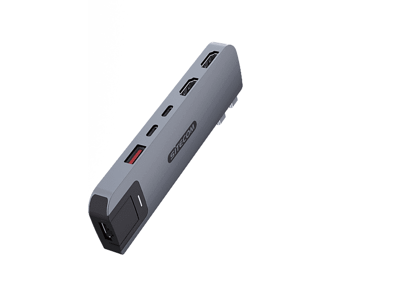 Sitecom Mp Hub 6 In 2 Gray Macbook Pro Hub — afbeelding 1
