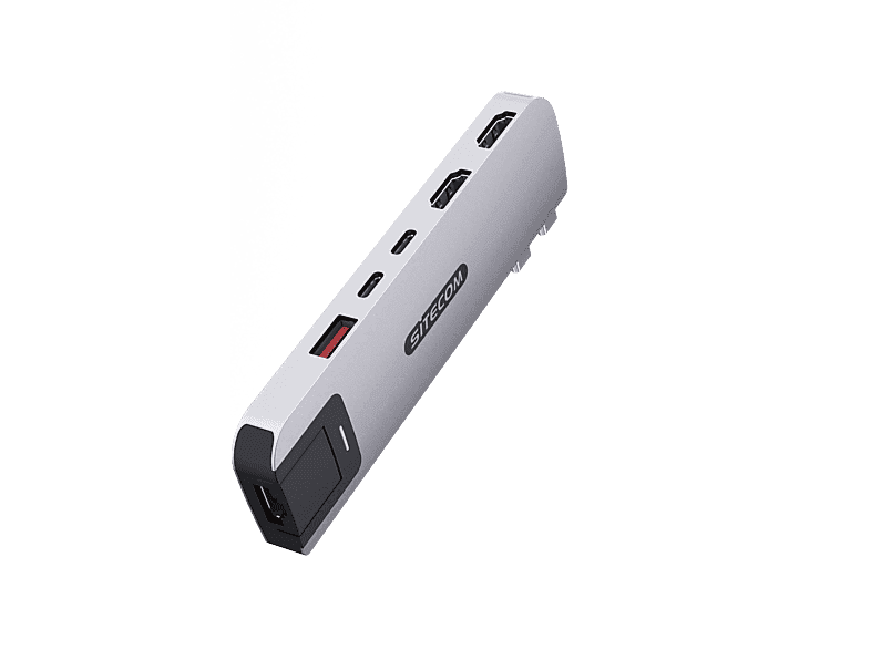 Sitecom Mp Hub 6 In 2 Silver Macbook Pro Hub — afbeelding 1