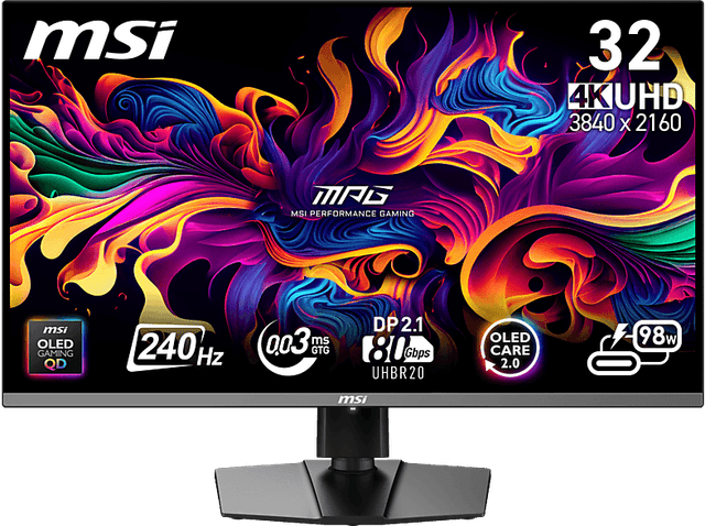 MSI Mpg 322urx Qd-oled - 31.5 Inch 3840 X 2160 (ultra Hd 4k) 0.03 Ms 240 Hz