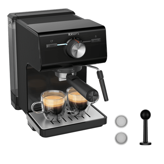 KRUPS XP3818 Authentic C50 Pistonmachine - Pistonmachine - Zwart