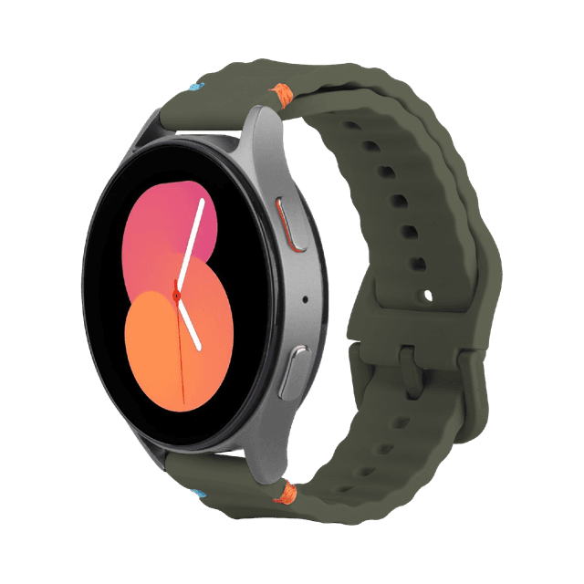 JUST IN CASE ActiveFlex Strap Samsung Galaxy Watch 20mm Horlogebandje Khaki