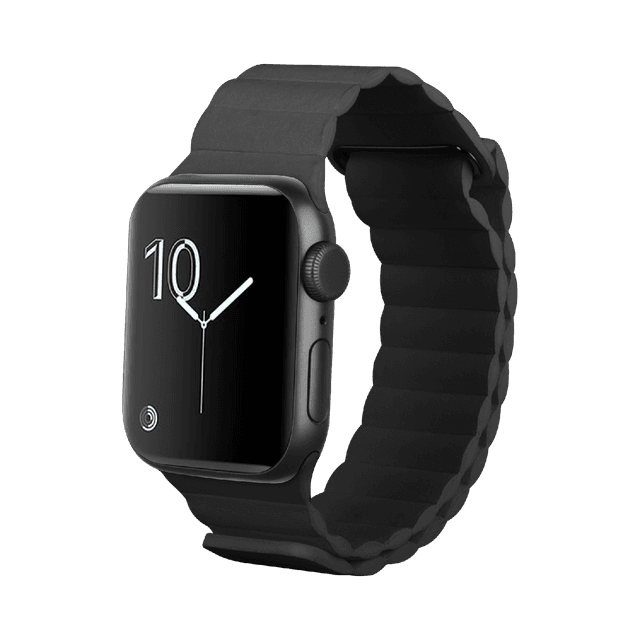 JUST IN CASE Magfit Strap Apple Watch 44-49mm Horlogebandje Zwart