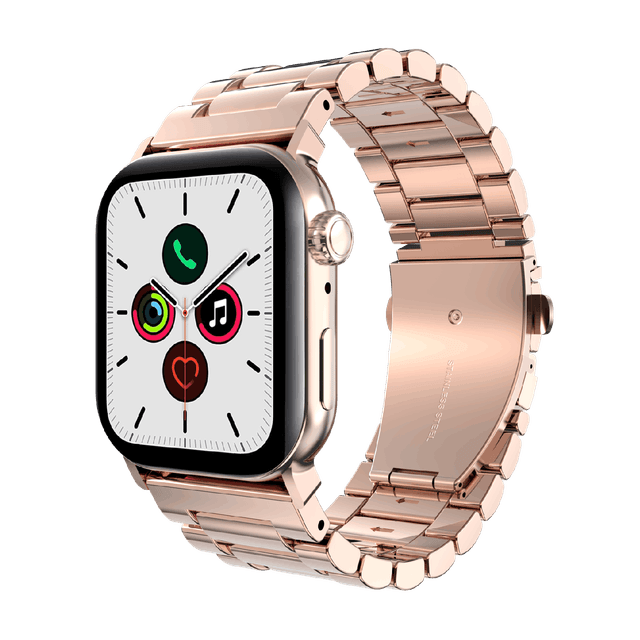 JUST IN CASE PrimeSteel Strap Apple Watch 40-42mm Horlogebandje Rose Goud