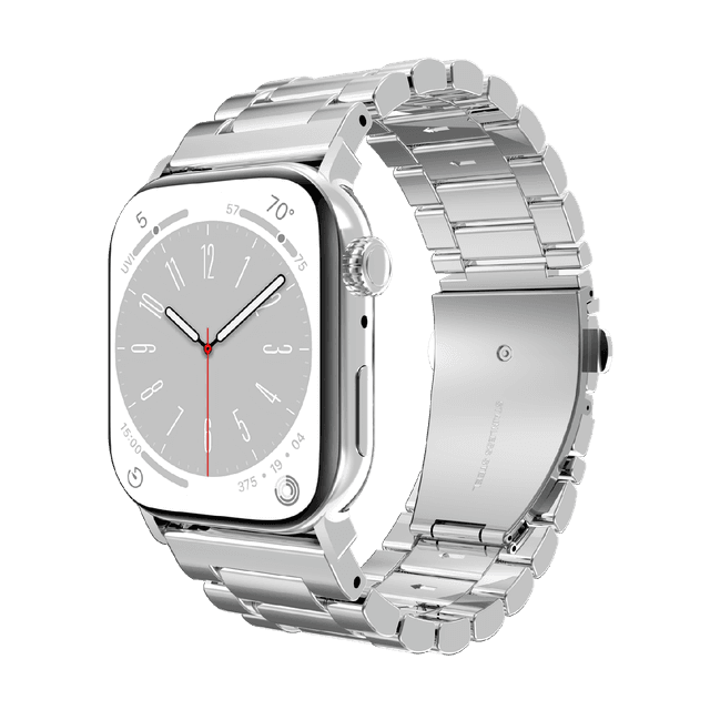 JUST IN CASE PrimeSteel Strap Apple Watch 40-42mm Horlogebandje Zilver