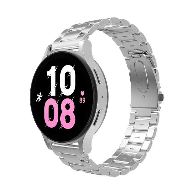 JUST IN CASE PrimeSteel Strap Samsung Galaxy Watch 20mm Horlogebandje Zilver