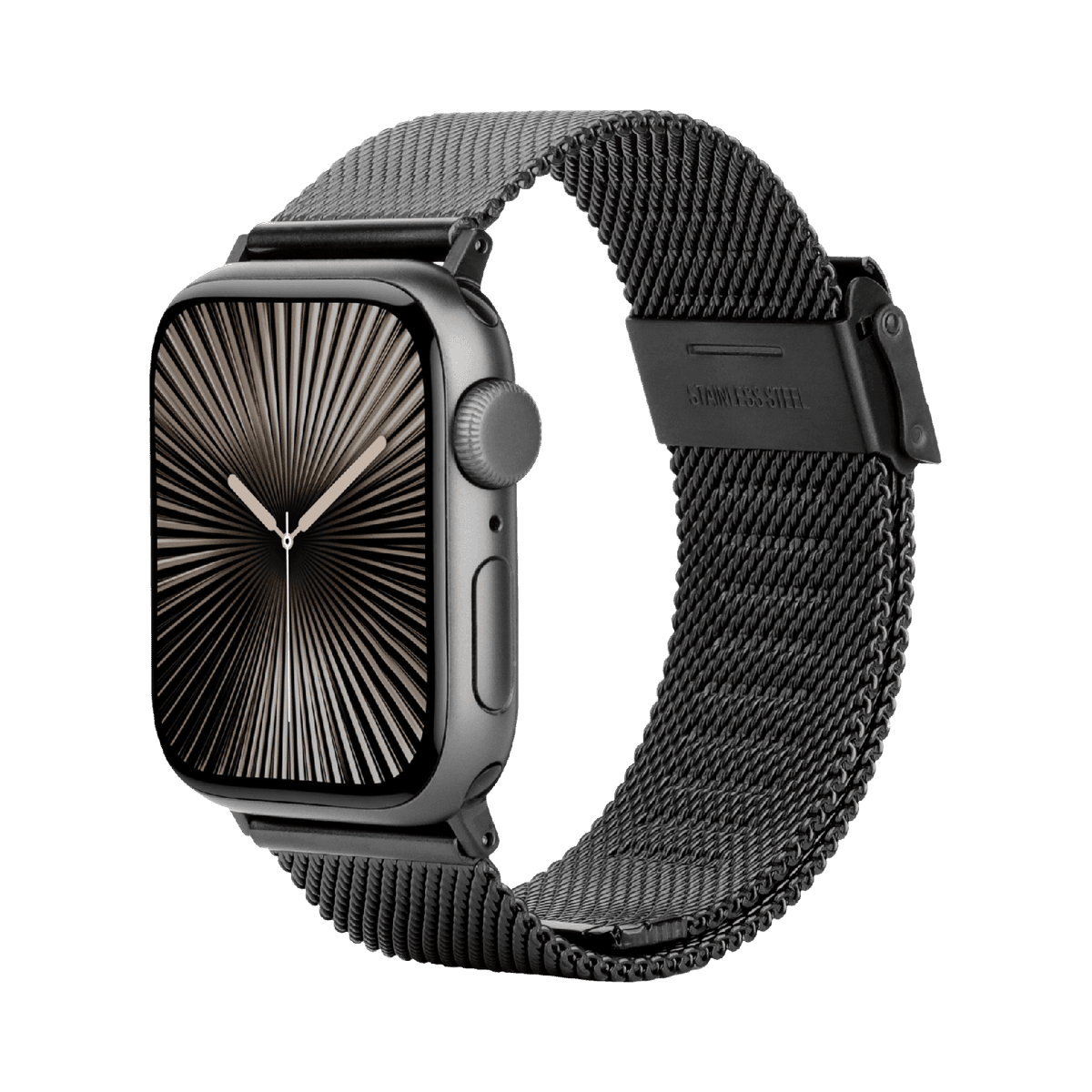 JUST IN CASE SilkSteel Strap Apple Watch 40-42mm Horlogebandje Zwart — afbeelding 1