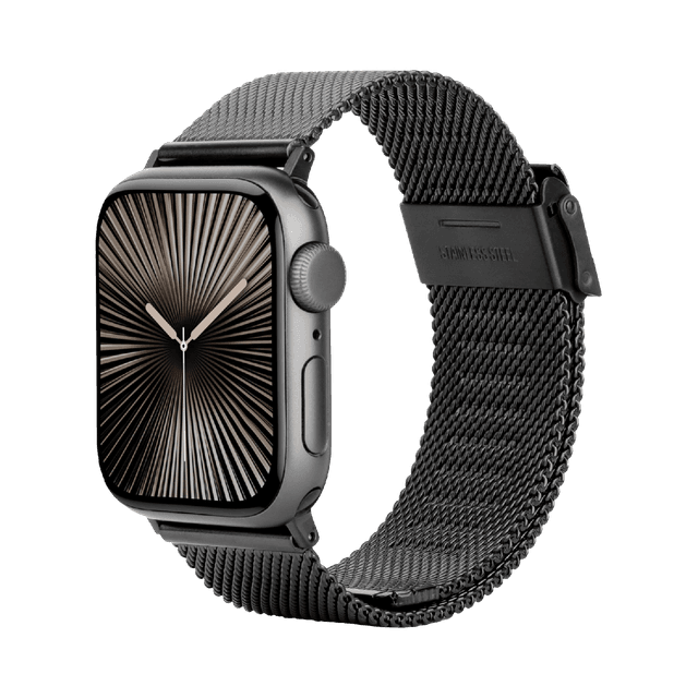 JUST IN CASE SilkSteel Strap Apple Watch 40-42mm Horlogebandje Zwart