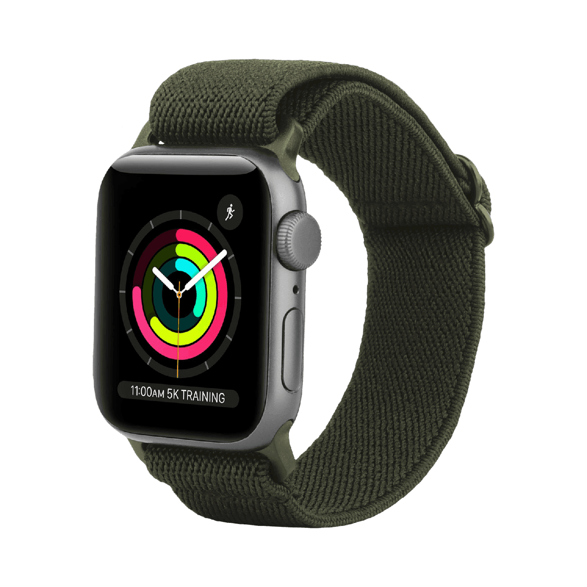 JUST IN CASE Urban Textura Strap Apple Watch 40-42mm Horlogebandje Groen — afbeelding 1