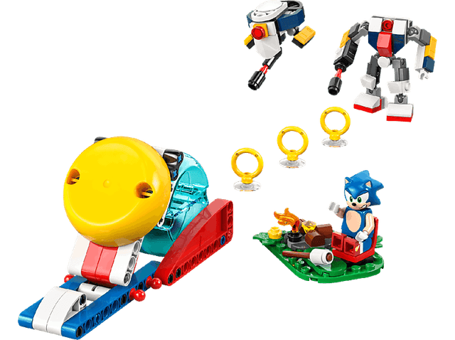 Lego Sonic The Hedgehog 77001 Sonics Krachtmeting Bij Het Kampvuur Bouwstenen