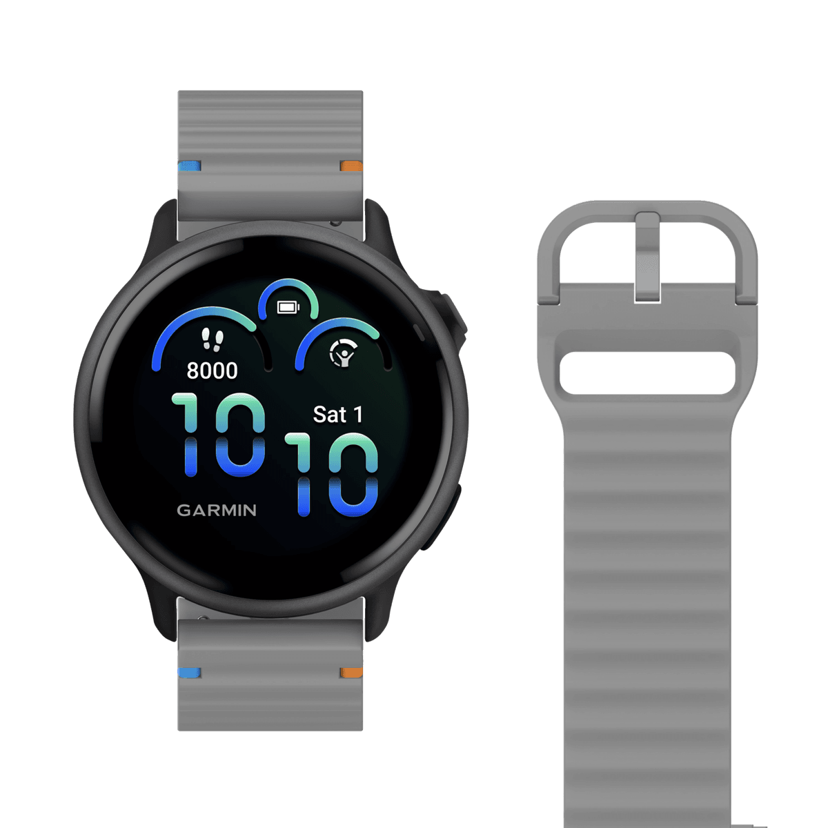 JUST IN CASE ActiveFlex Garmin Vivoactive 6 / Vivoactive 5 Horlogebandje Grijs — afbeelding 1