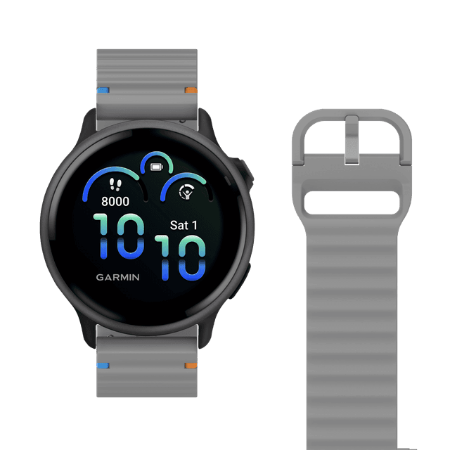 JUST IN CASE ActiveFlex Garmin Vivoactive 6 / Vivoactive 5 Horlogebandje Grijs