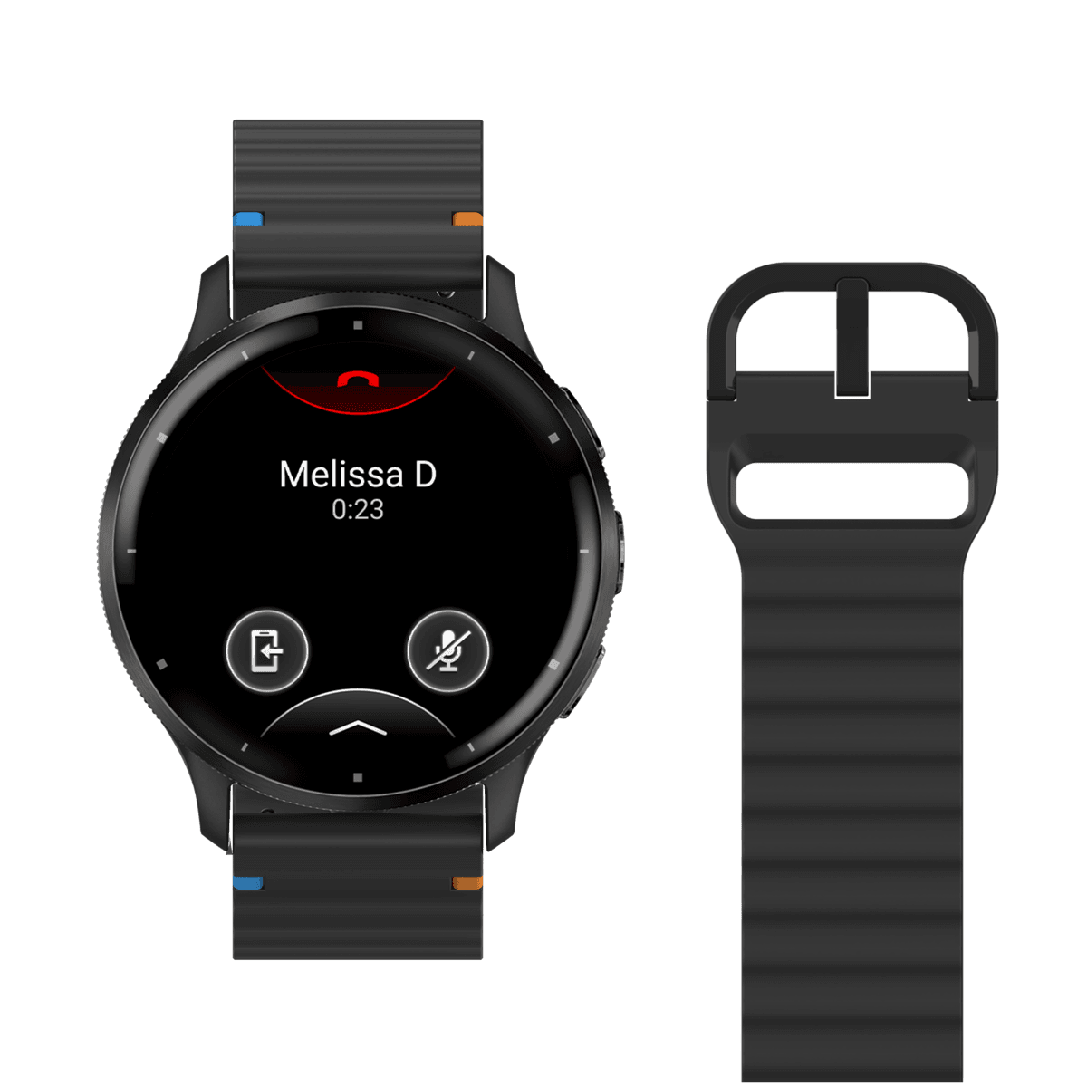 JUST IN CASE ActiveFlex Garmin Venu 3 Horlogebandje Zwart — afbeelding 1