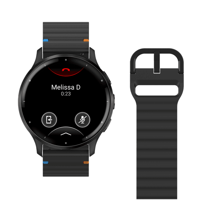 JUST IN CASE ActiveFlex Garmin Venu 3 Horlogebandje Zwart