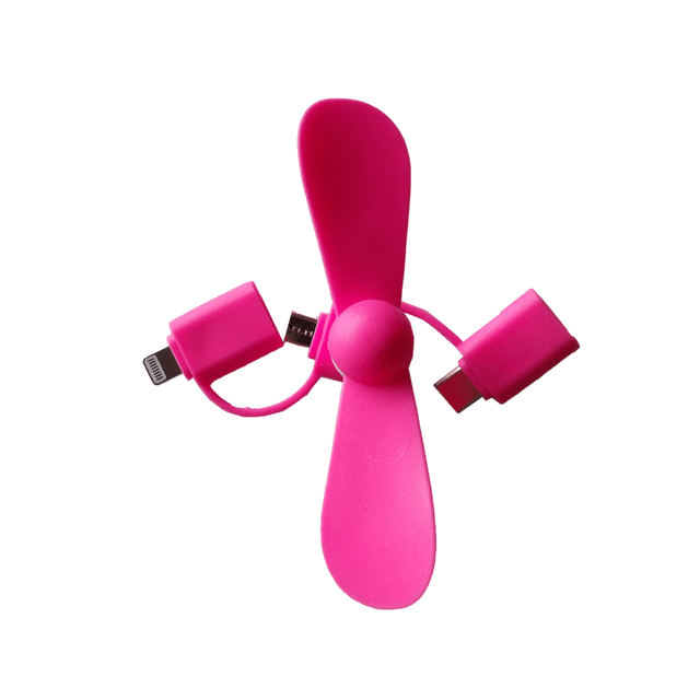 MYA MFPINK 3-in-1 Mini USB-ventilator