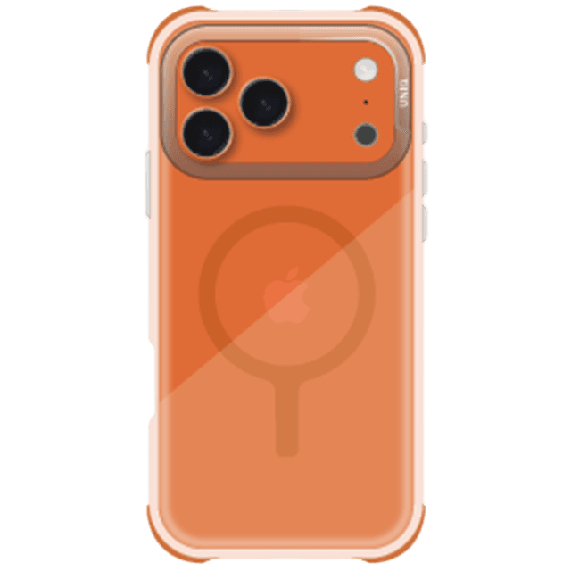 UNIQ iPhone 17 Pro Case Combat MagSafe Orange Telefoonhoesje voor Apple iPhone 17 Pro Oranje