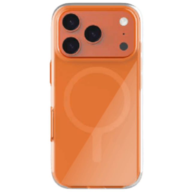 UNIQ iPhone 17 Pro MAX Case Clario MagSafe Orange Telefoonhoesje voor Apple iPhone 17 Pro Max Oranje