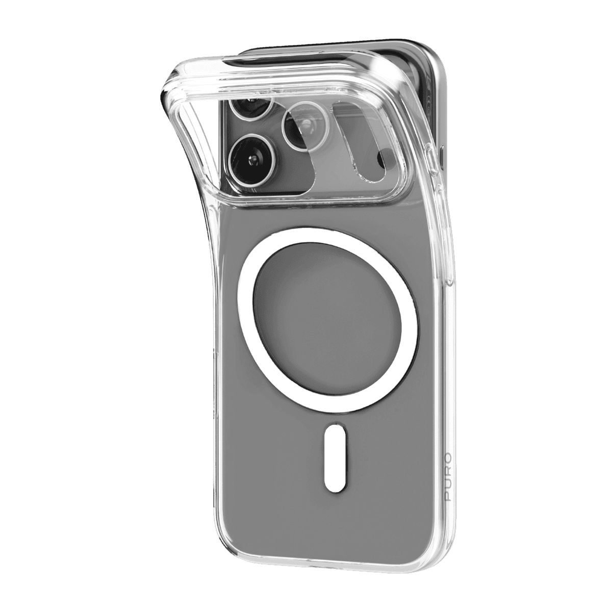 PURO Nude GRS MagSafe Telefoonhoesje voor Apple iPhone 17 Pro Transparent — afbeelding 1