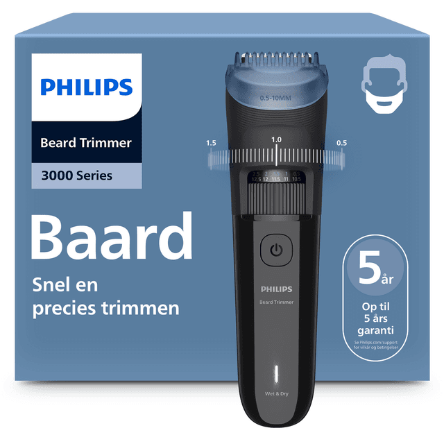 PHILIPS BT3620/15 Philips Series 3000 Baardtrimmer Diepzwart