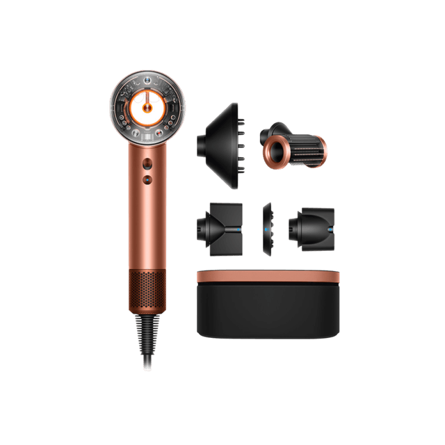 DYSON Supersonic Nural Straight + Wavy - Amber Silk Föhn Roze