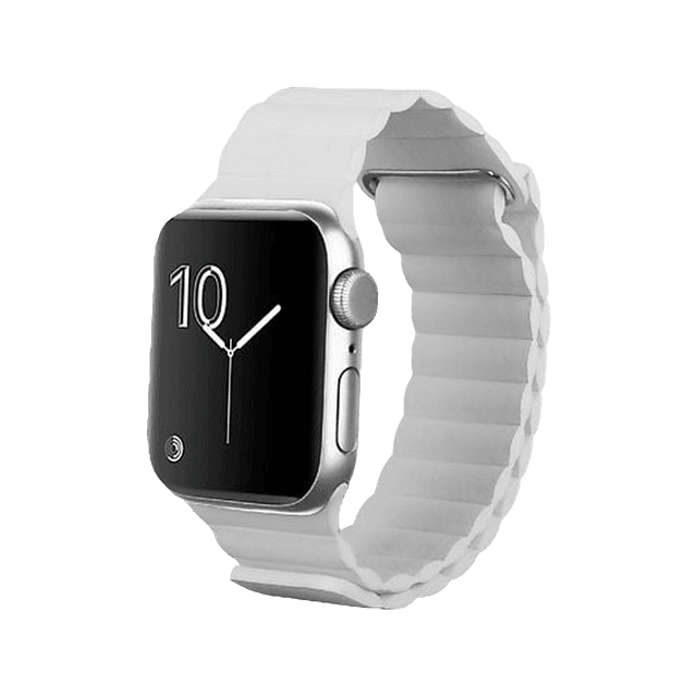 JUST IN CASE Magfit Strap Apple Watch 40-42mm Horlogebandje Ivoor