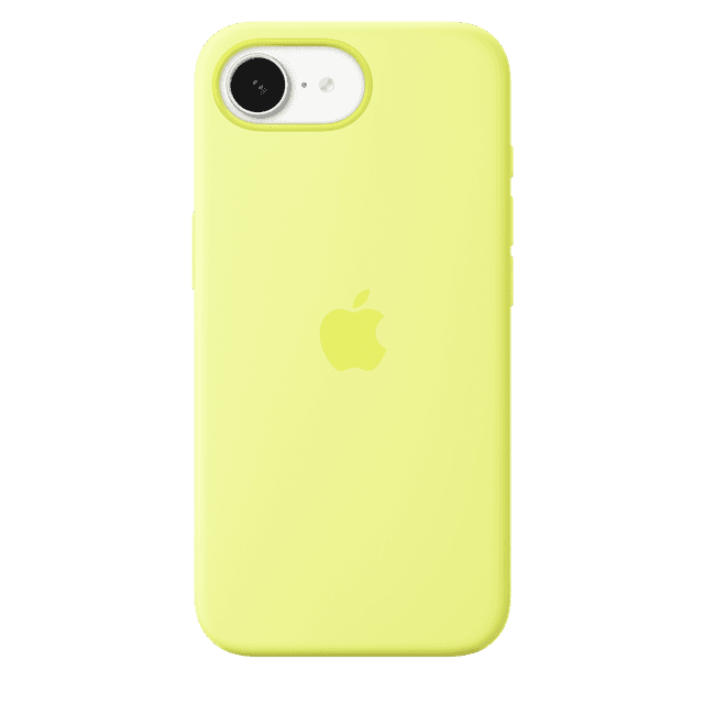 Apple Silicone Cover Voor Apple Iphone 16e Neongeel
