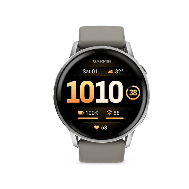 GARMIN Venu 4 45mm Zilver/Grijs Smartwatch Grijs