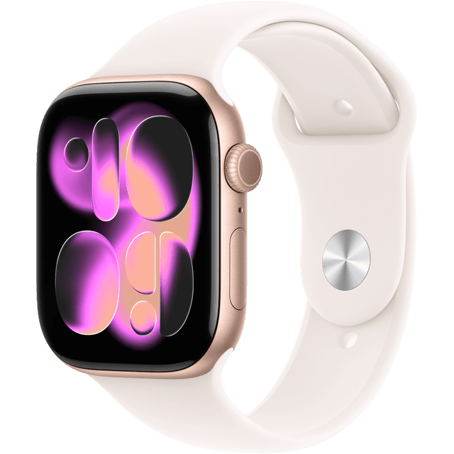 APPLE Watch Series 11 GPS - 46mm Aluminium Case - Light Blush Sport Band S/M Smartwatch Rose Gold