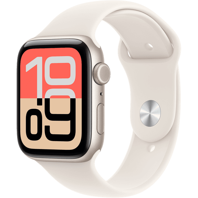 Apple Watch Se 3 gps + Cellular - 44mm starlight Aluminium Case Starlight Sport Band M/l Smartwatch