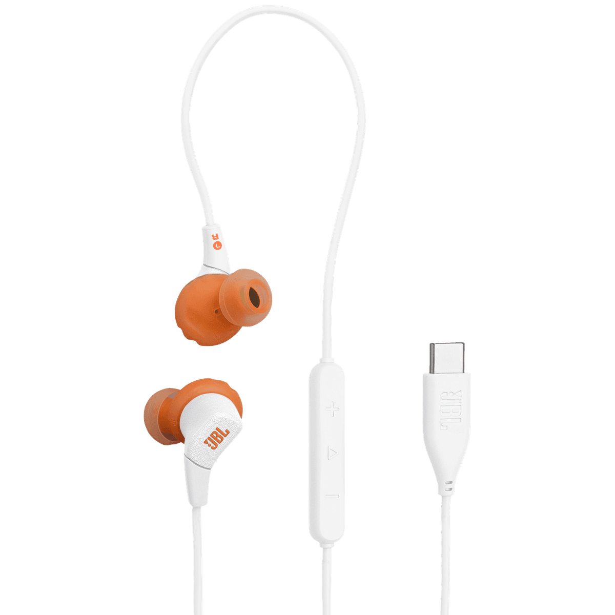 JBL Endurance Run 3 In-ear Bedrade oordopjes Wit — afbeelding 1