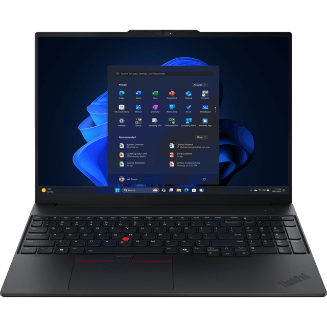 LENOVO ThinkPad E16 Gen 3 (AMD) - 16 inch - AMD Ryzen 7 250 - 32 GB - 1 TB - Windows 11 Pro