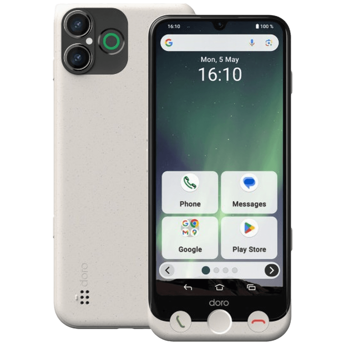 DORO Aurora A30 Senior 128 GB  Bone White - 128 GB Wit — afbeelding 1
