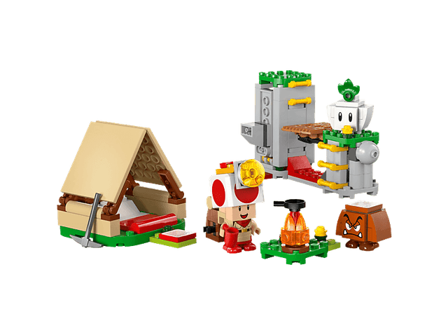 Lego Super Mario 72040 Toad-baas' Kampeerplaats Bouwstenen Multicolor