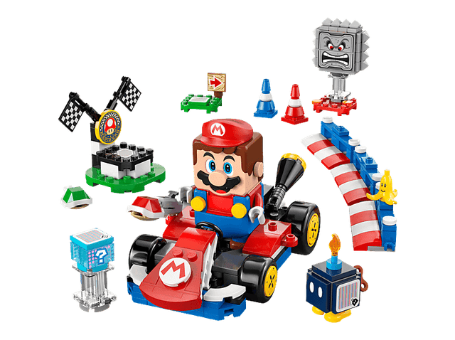 Lego Super Mario 72043 Mario Kart – Interactieve En Standaardkart Bouwstenen Multicolor