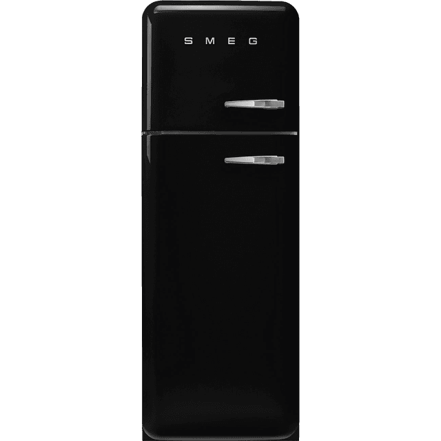 SMEG FAB30LBL6 - Retro Koel-vriescombinatie - 172 cm - Linksdraaiende deur - 294 L - Zwart