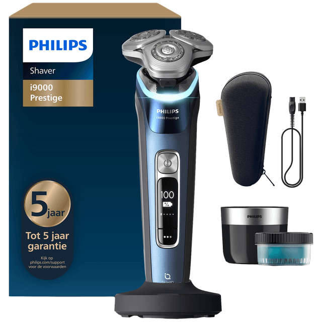 PHILIPS Shaver i9000 Prestige Wet&Dry XP9201/30 Scheerapparaat Blauw