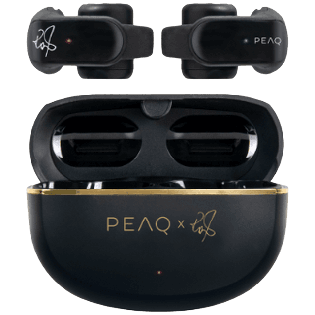 PEAQ PTW-4000-RW In-ear Draadloze oordopjes Zwart