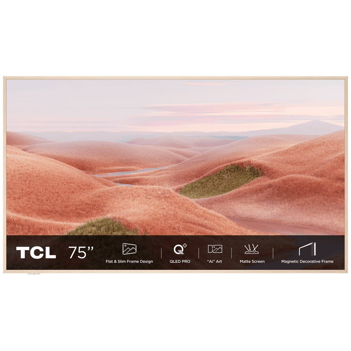 TCL 75A300W NXTVision - Ultra HD 4K - QLED-tv - 75 inch - 2024 — afbeelding 1