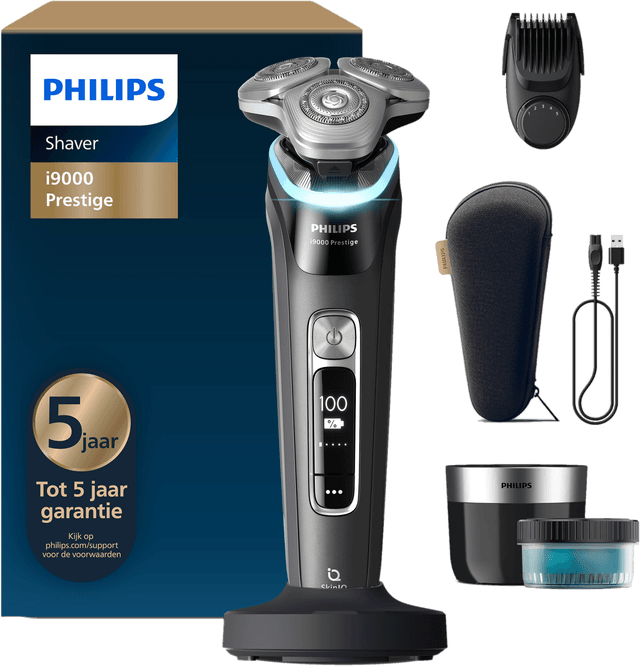 PHILIPS Shaver i9000 Prestige Wet&Dry XP9200/33 Scheerapparaat Zwart