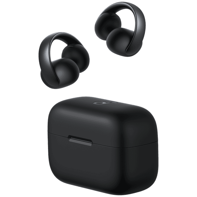 SOUNDCORE Aeroclip Open-ear Draadloze oordopjes Zwart