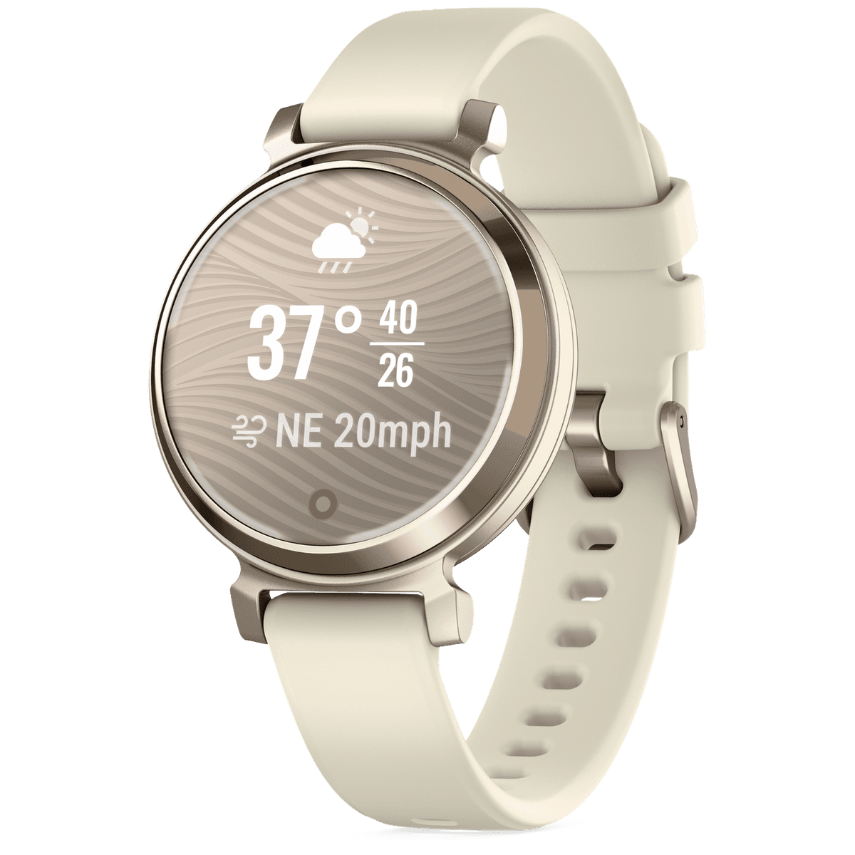 GARMIN Lily 2 Cream Gold/Coconut - Smartwatch Smartwatch Cream Gold — afbeelding 1